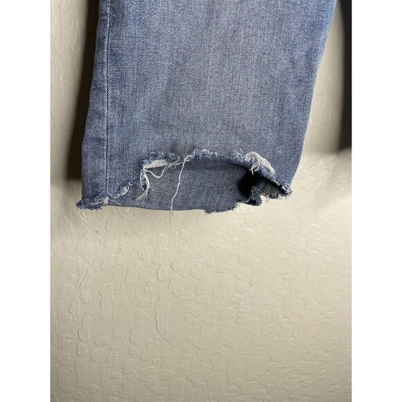 True Religion Brand Starr Distressed Raw Midrise Straight 28 Cut Off Shorts - Picture 8 of 10